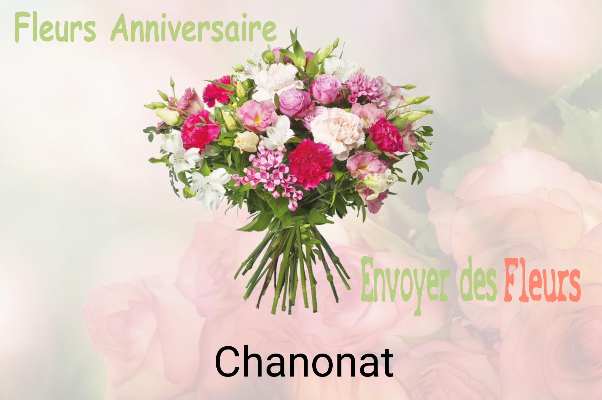 Bouquet de fleurs d’anniversaire livré à Chanonat